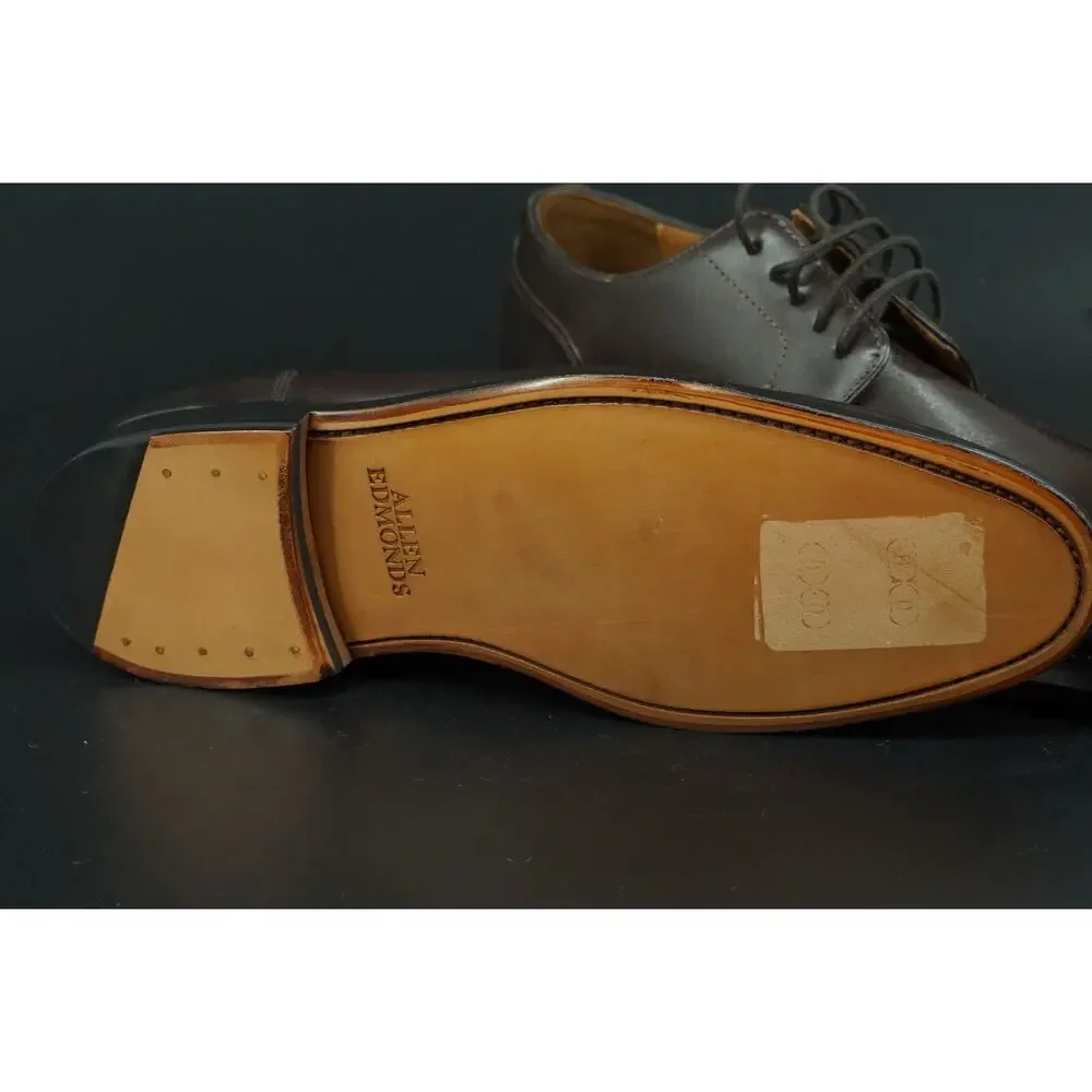 Allen Edmonds Watson Split Toe Derby Oxford Men Shoes Size 8 Brown New $395